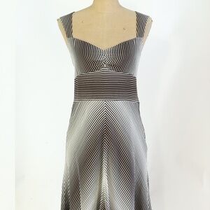 Banana Republic brown striped summer dress